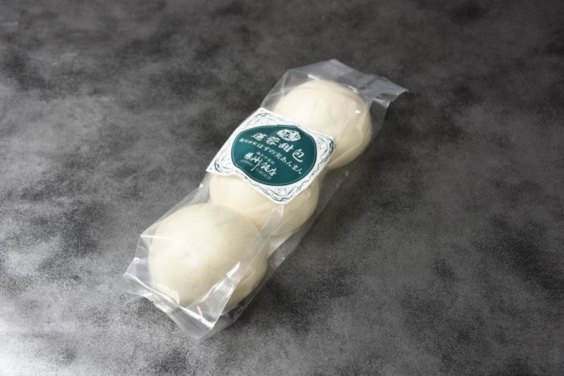 職人手作り 揚州特製蓮の実あん入りまん 3個入り